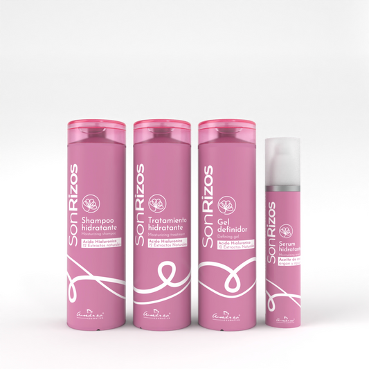 KIT SONRIZOS (SHAMPOO + TRATAMIENTO + GEL + SERUM)