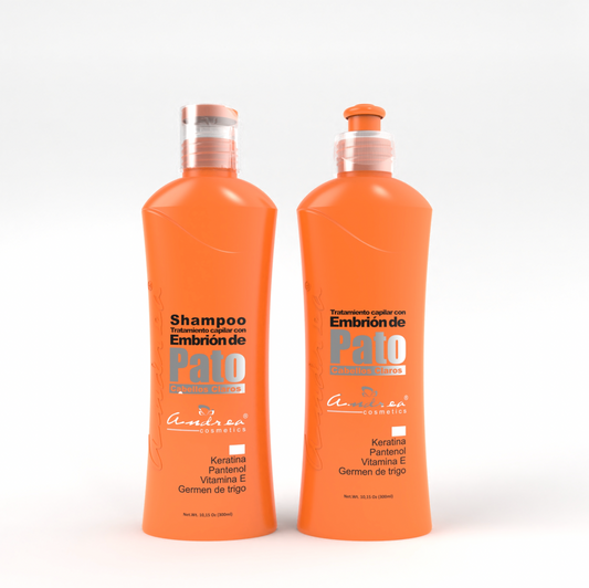 KIT EMBRIÓN DE PATO CABELLOS CLAROS (SHAMPOO + TRATAMIENTO)